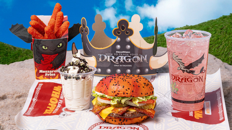 Food from the Burger King "How To Train Your Dragon" menu