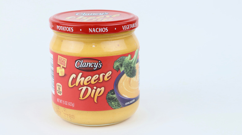 Aldi Exclusive brand Clancy's cheese dip in a jar